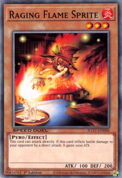 Raging Flame Sprite [SGX1-ENH06] Common - Duel Kingdom