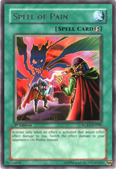 Spell of Pain [RGBT-EN090] Rare - Duel Kingdom