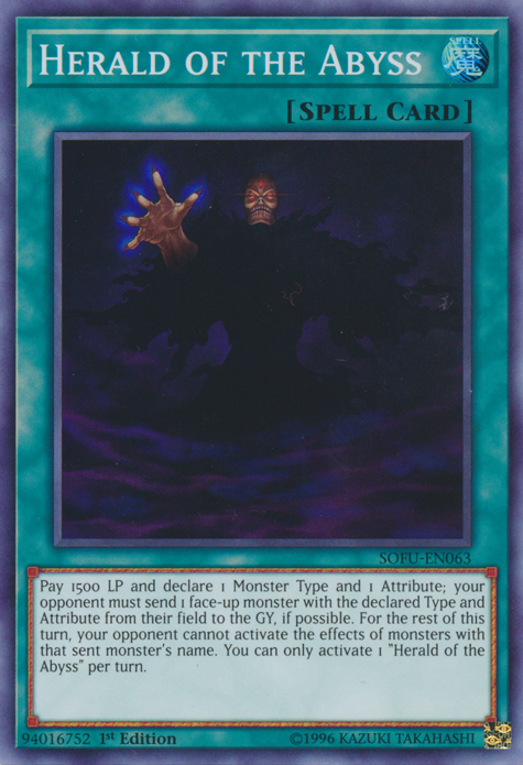 Herald of the Abyss [SOFU-EN063] Super Rare - Duel Kingdom