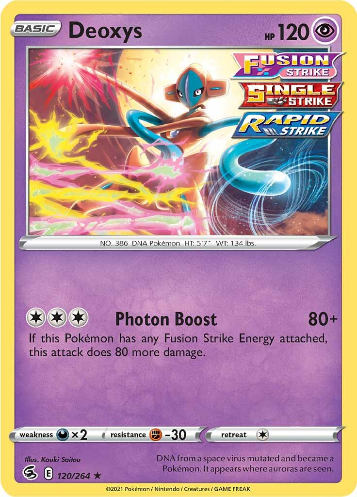 Deoxys (120/264) [Sword & Shield: Fusion Strike] - Duel Kingdom