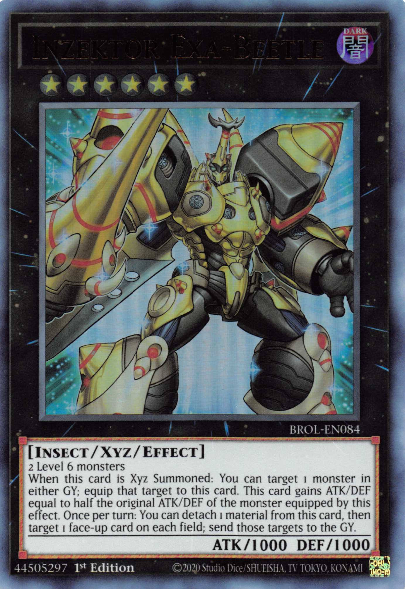 Inzektor Exa-Beetle [BROL-EN084] Ultra Rare - Duel Kingdom