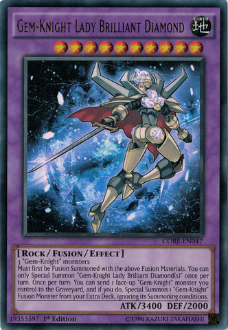 Gem-Knight Lady Brilliant Diamond [CORE-EN047] Ultra Rare - Duel Kingdom