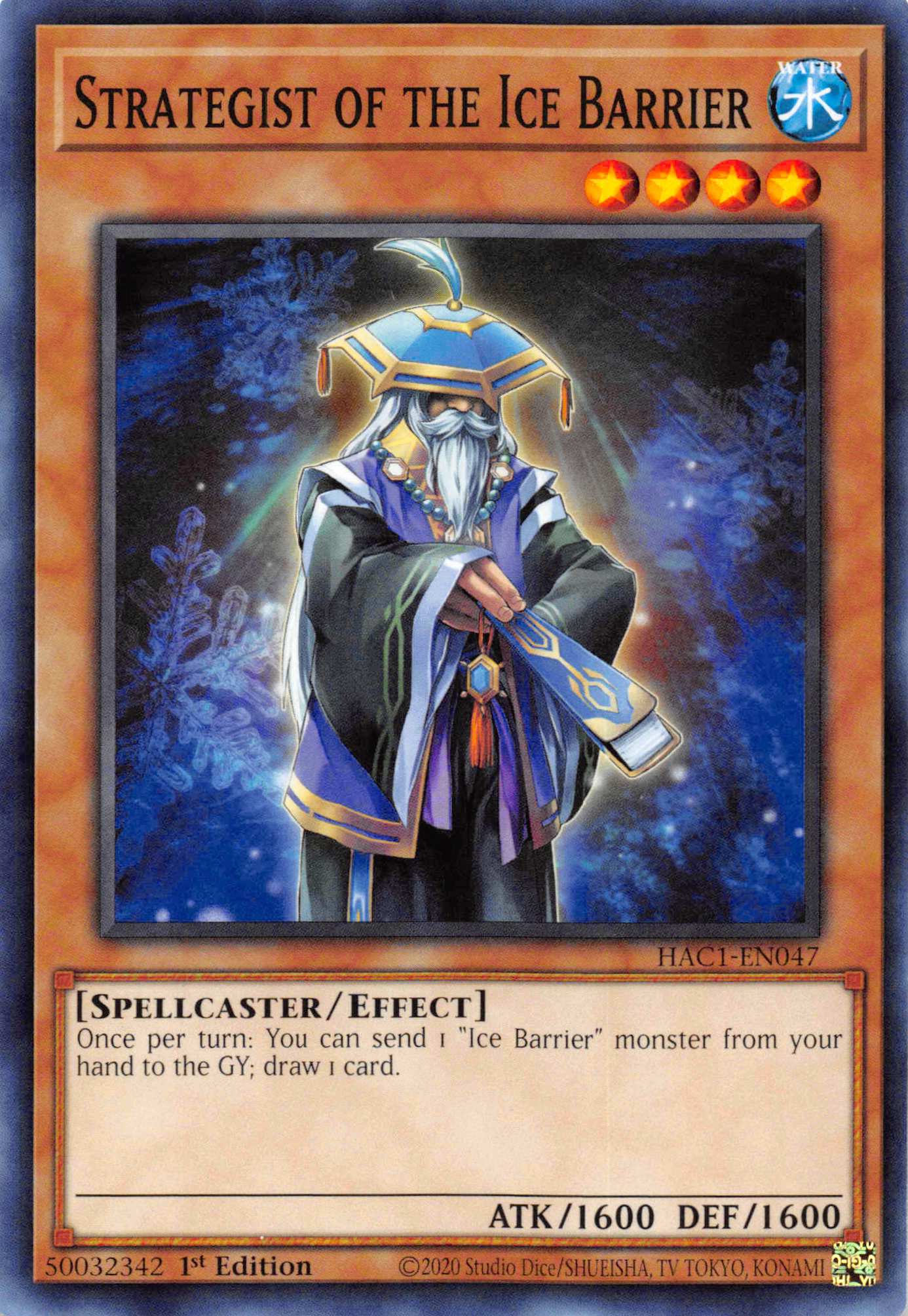 Strategist of the Ice Barrier (Duel Terminal) [HAC1-EN047] Parallel Rare - Duel Kingdom