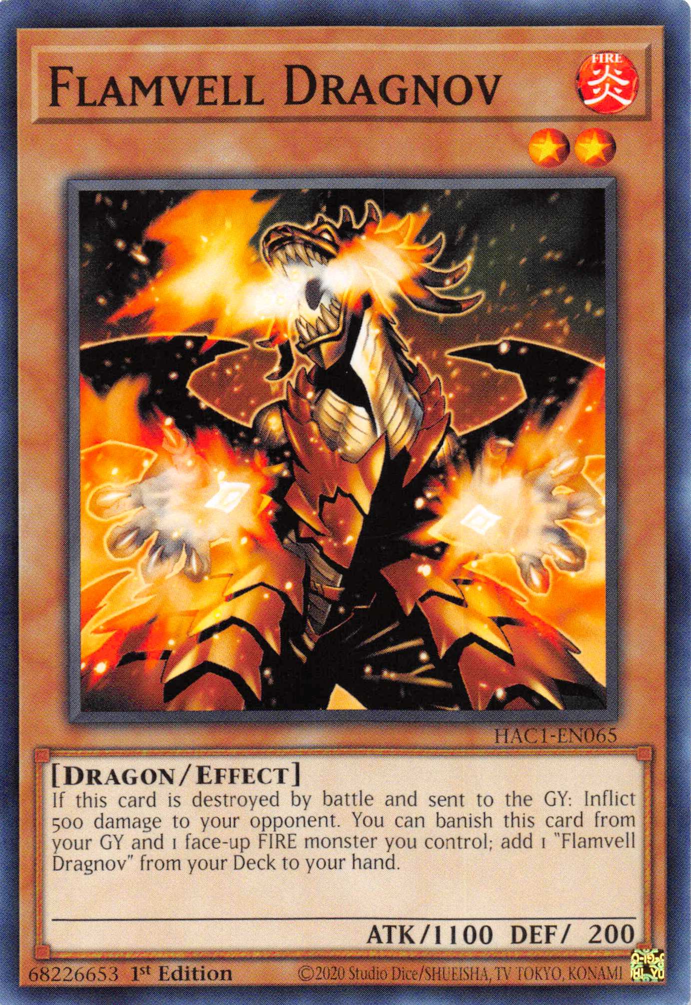 Flamvell Dragnov [HAC1-EN065] Common - Duel Kingdom