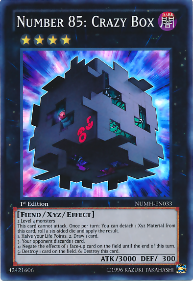 Number 85: Crazy Box [NUMH-EN033] Super Rare - Duel Kingdom