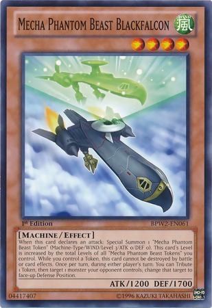 Mecha Phantom Beast Blackfalcon [BPW2-EN061] Common - Duel Kingdom