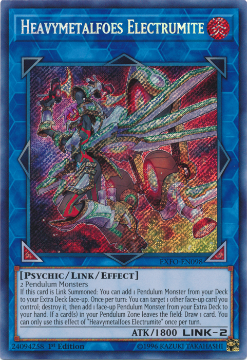 Heavymetalfoes Electrumite [EXFO-EN098] Secret Rare - Duel Kingdom