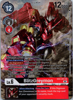 BlitzGreymon (Alternate Art) [EX4-051] [Alternative Being Booster] Foil