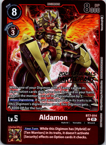 Aldamon (2023 Regionals Participant) [BT7-014] [Next Adventure] Foil