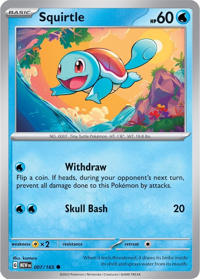 Squirtle (7/165) [Scarlet & Violet:  151]