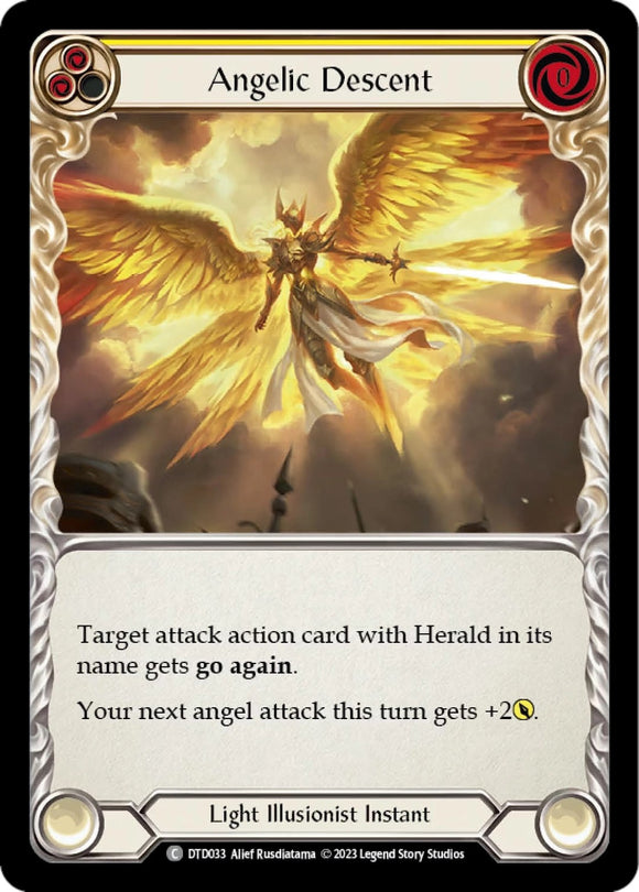 Angelic Descent (Yellow) [DTD033] (Dusk till Dawn) Rainbow Foil