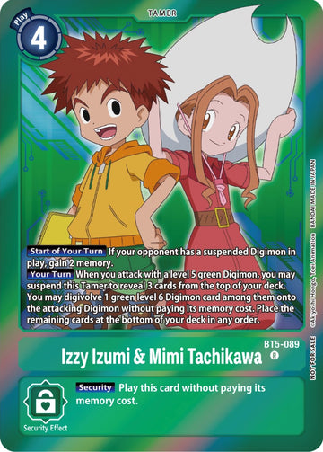 Izzy Izumi & Mimi Tachikawa (Event Pack 5) [BT5-089] [Battle of Omni] Foil