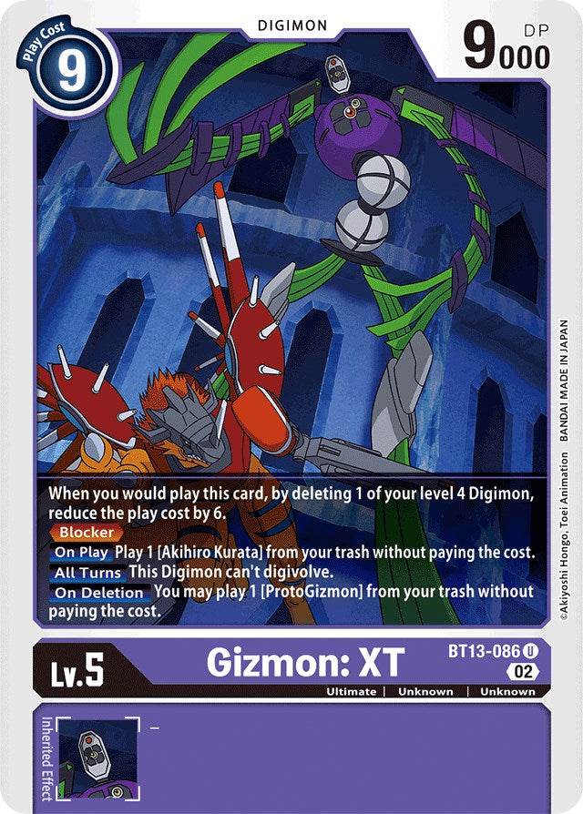 Gizmon: XT [BT13-086] [Versus Royal Knights] Normal