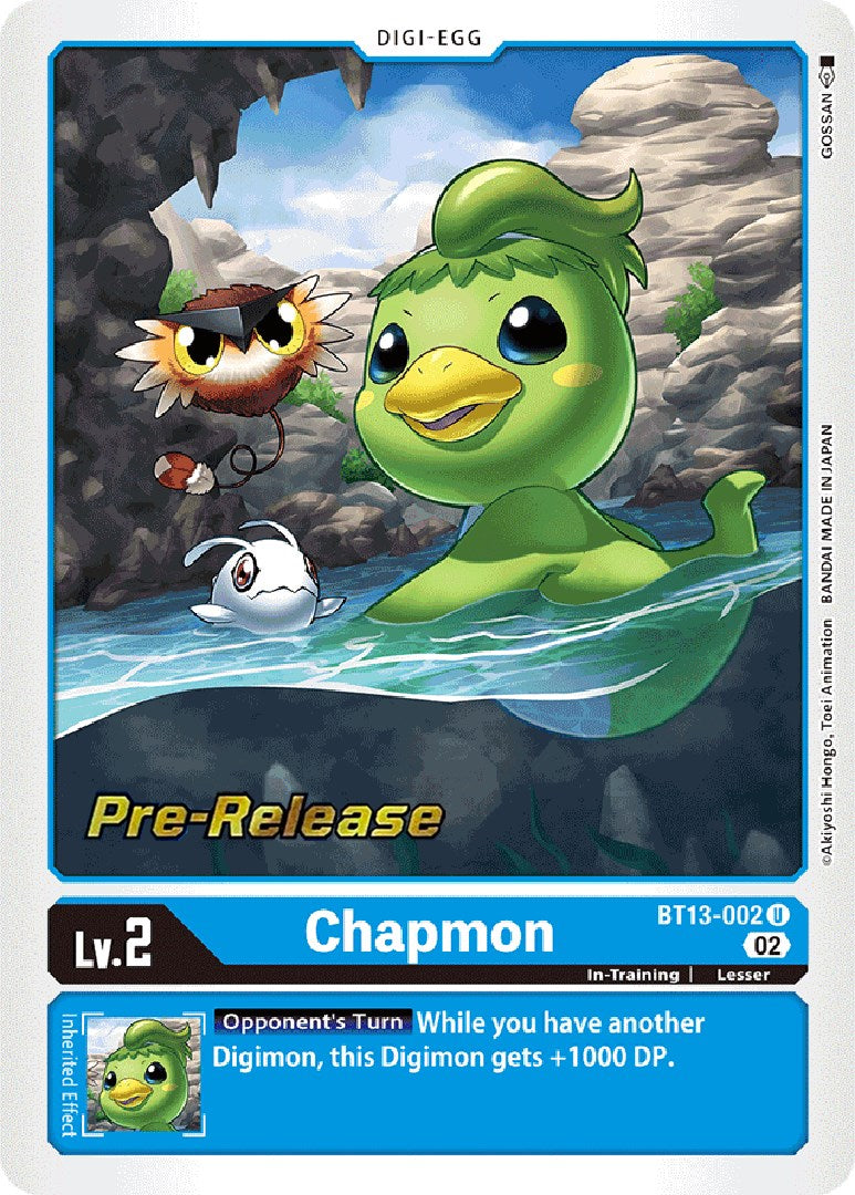 Chapmon [BT13-002] [Versus Royal Knights Pre-Release Cards] Foil