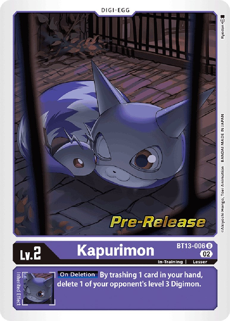 Kapurimon [BT13-006] [Versus Royal Knight Booster Pre-Release Cards] Foil