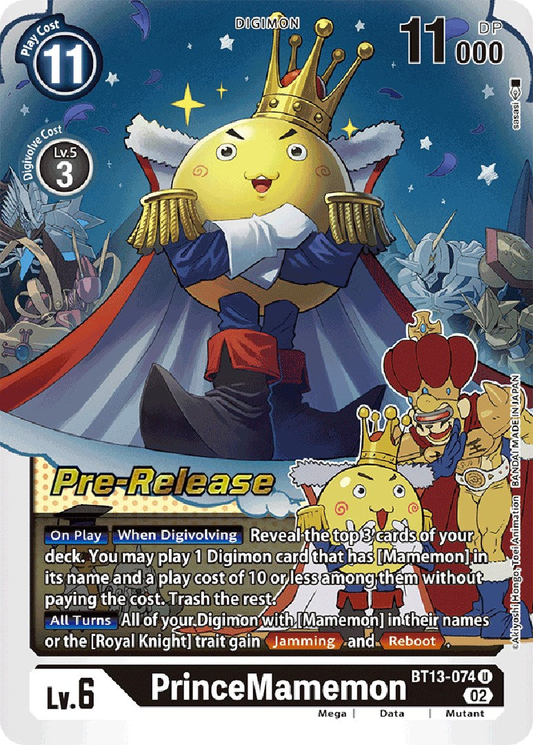 PrinceMamemon [BT13-074] [Versus Royal Knight Booster Pre-Release Cards] Foil