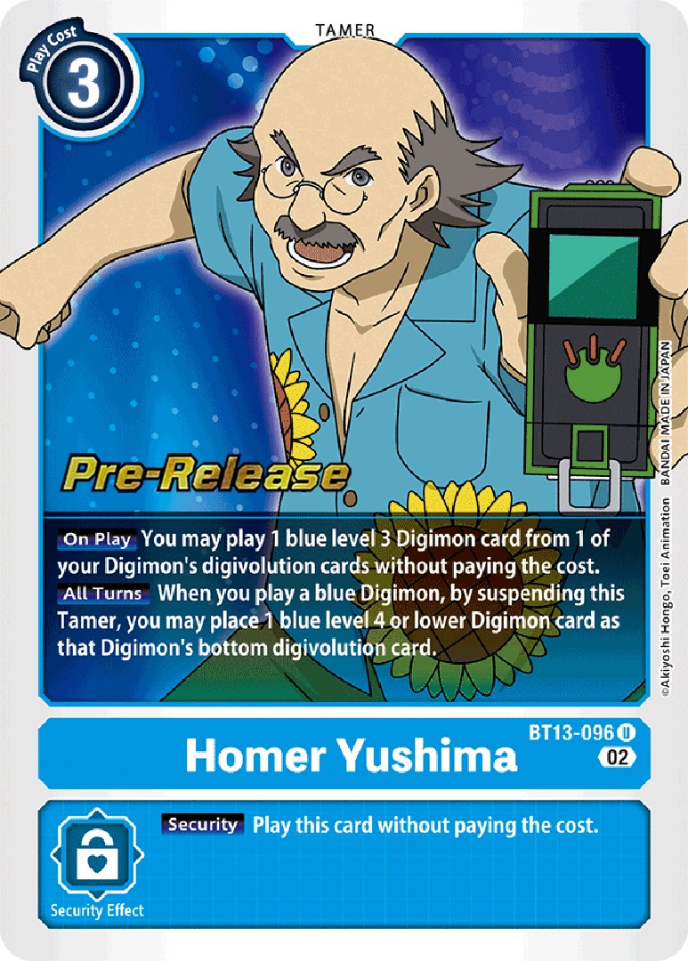 Homer Yushima [BT13-096] [Versus Royal Knights Pre-Release Cards] Foil