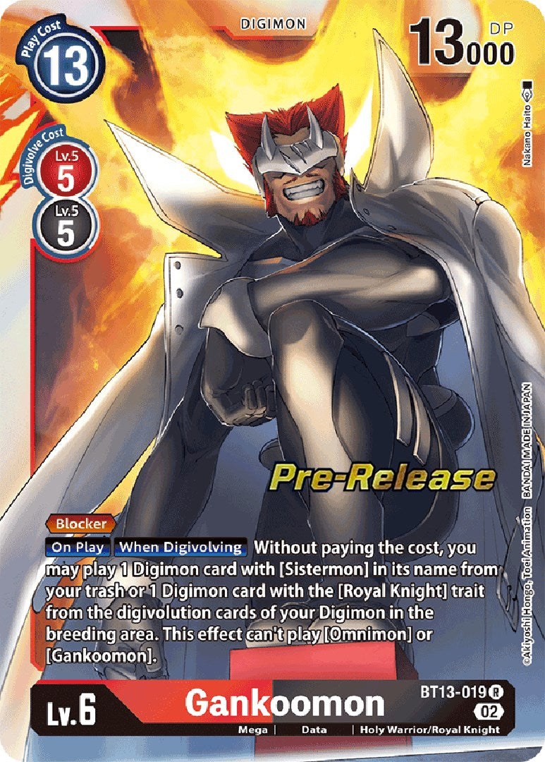 Gankoomon [BT13-019] [Versus Royal Knights Pre-Release Cards] Foil