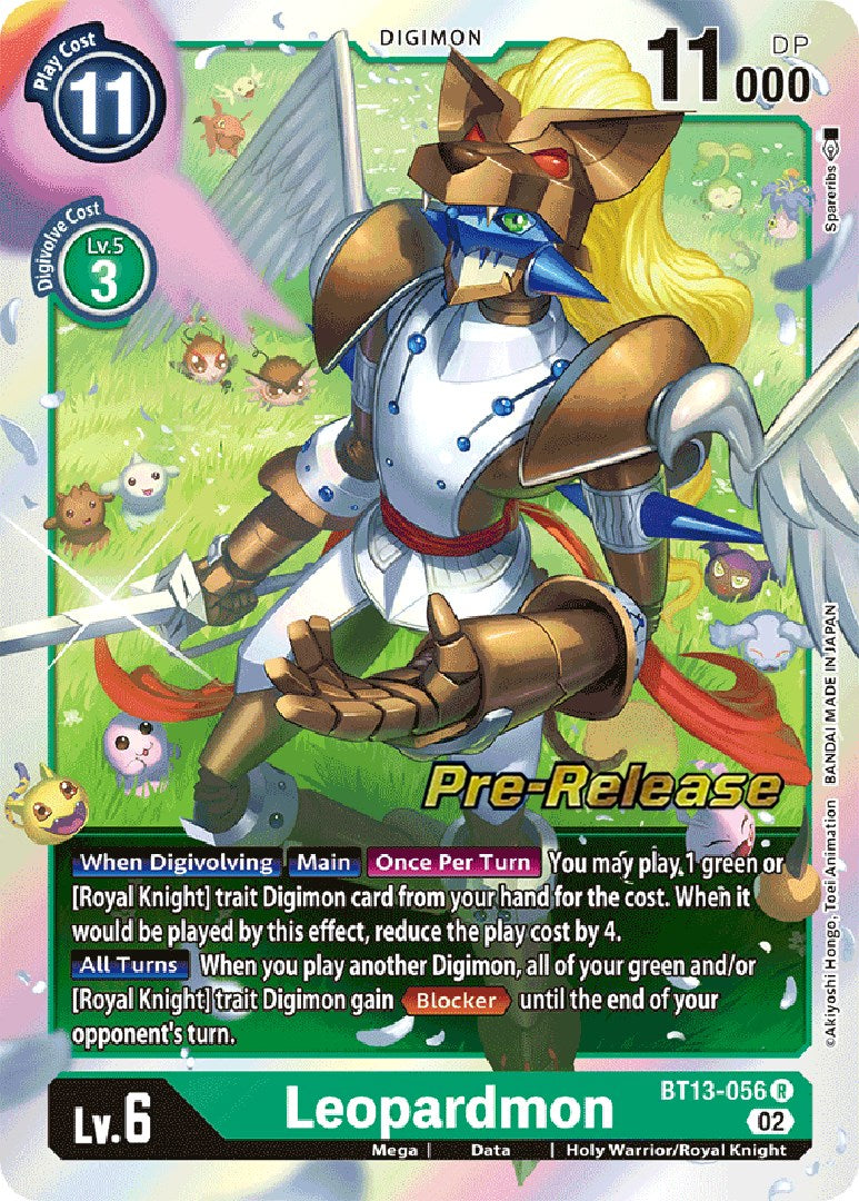 Leopardmon [BT13-056] [Versus Royal Knights Pre-Release Cards] Foil