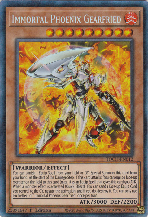 Immortal Phoenix Gearfried [TOCH-EN012] Collector's Rare - Duel Kingdom