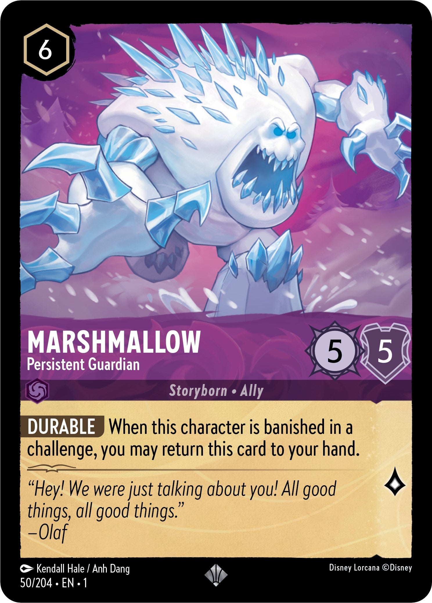 Marshmallow - Persistent Guardian 50/204 (The First Chapter) Cold Foil