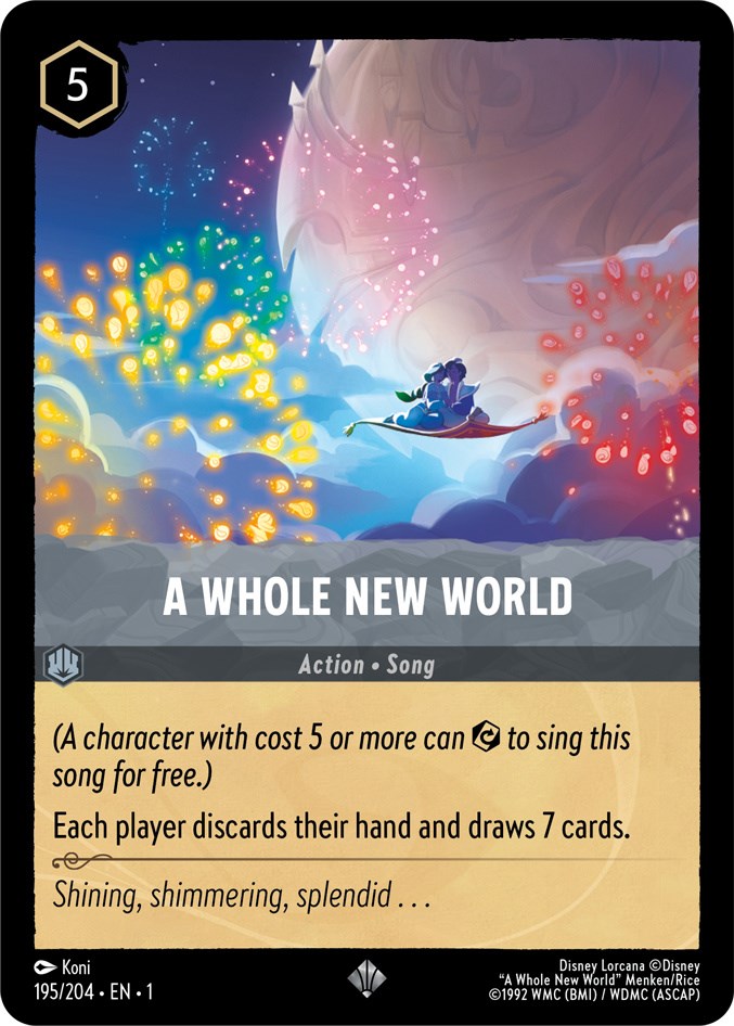 A Whole New World 195/204 (The First Chapter) Cold Foil