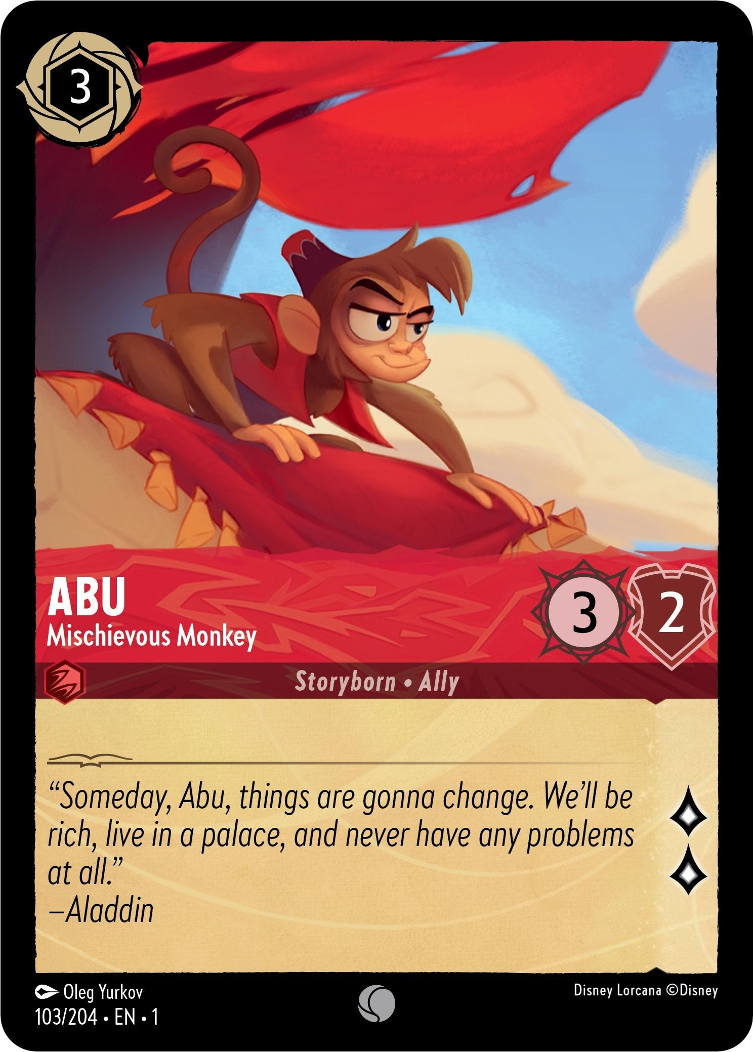 Abu - Mischievous Monkey 103/204 (The First Chapter) Cold Foil