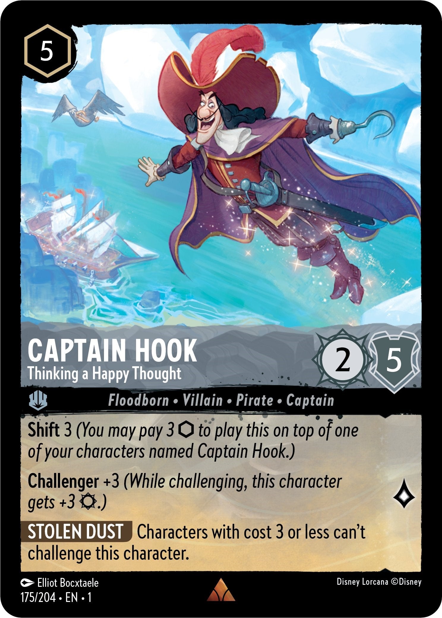 Captain Hook - Thinking a Happy Thought 175/204 (The First Chapter) Cold Foil