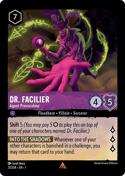 Dr. Facilier - Agent Provocateur 37/204 (The First Chapter) Cold Foil