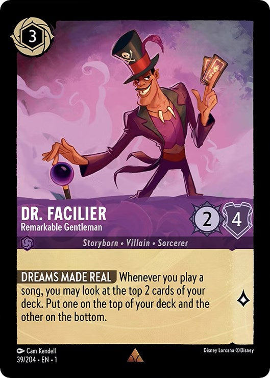 Dr. Facilier - Remarkable Gentleman 39/204 (The First Chapter) Cold Foil
