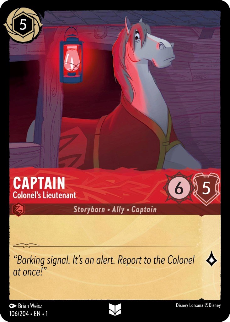 Captain - Colonel's Lieutenant 106/204 (The First Chapter) Cold Foil