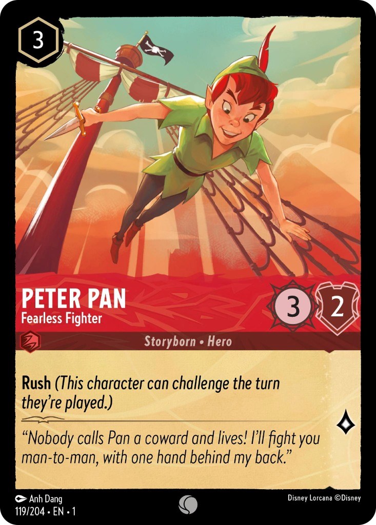 Peter Pan - Fearless Fighter 119/204 (The First Chapter) Cold Foil