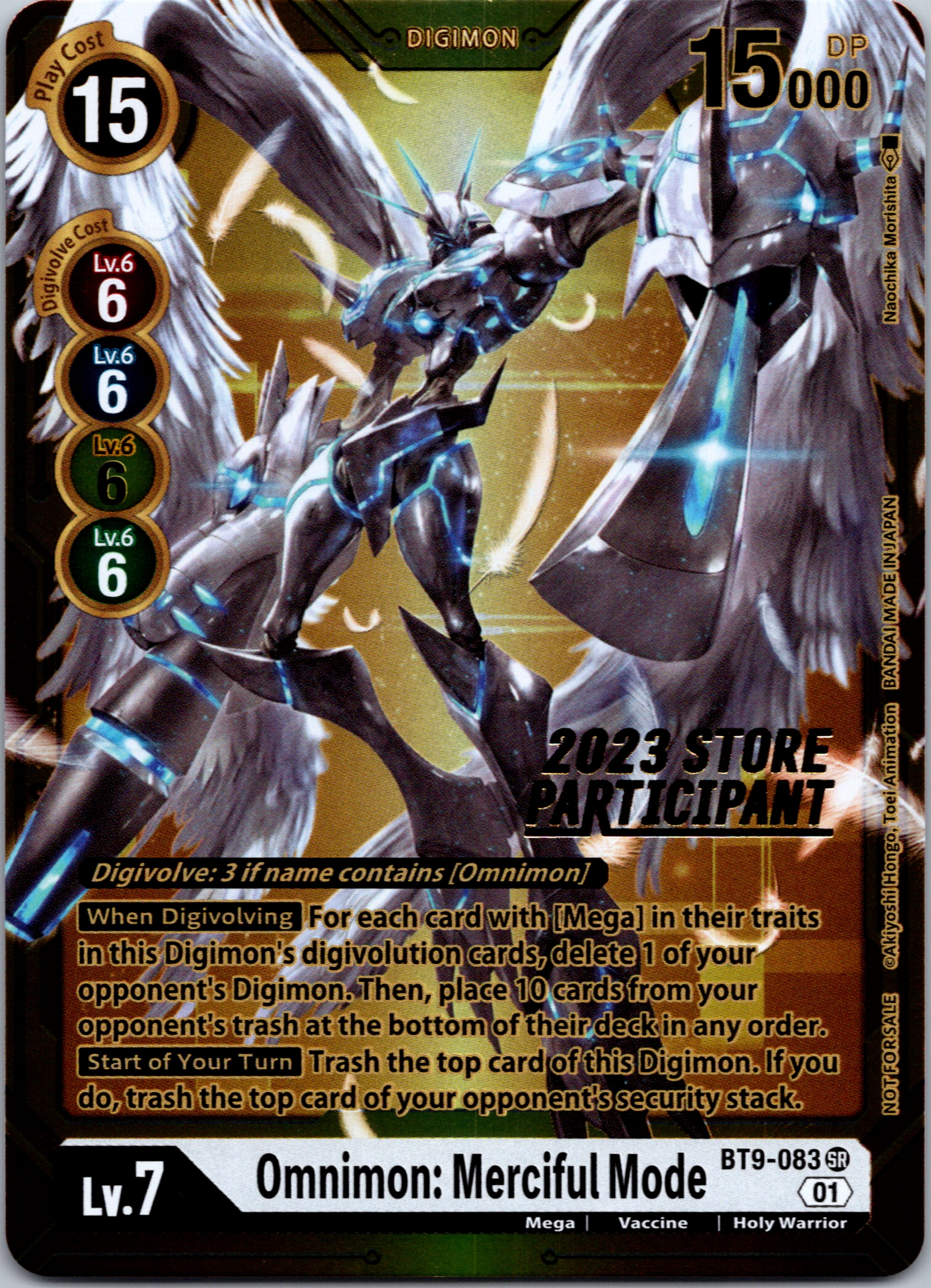 Omnimon: Merciful Mode (2023 Store Participant) [BT9-083] [X Record] Foil