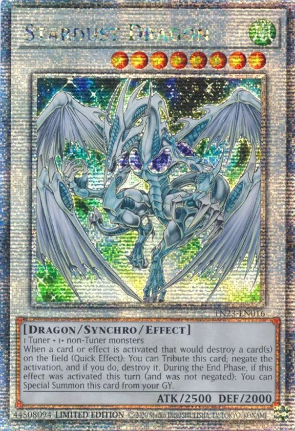 Stardust Dragon [TN23-EN016] - (Quarter Century Secret Rare) Limited