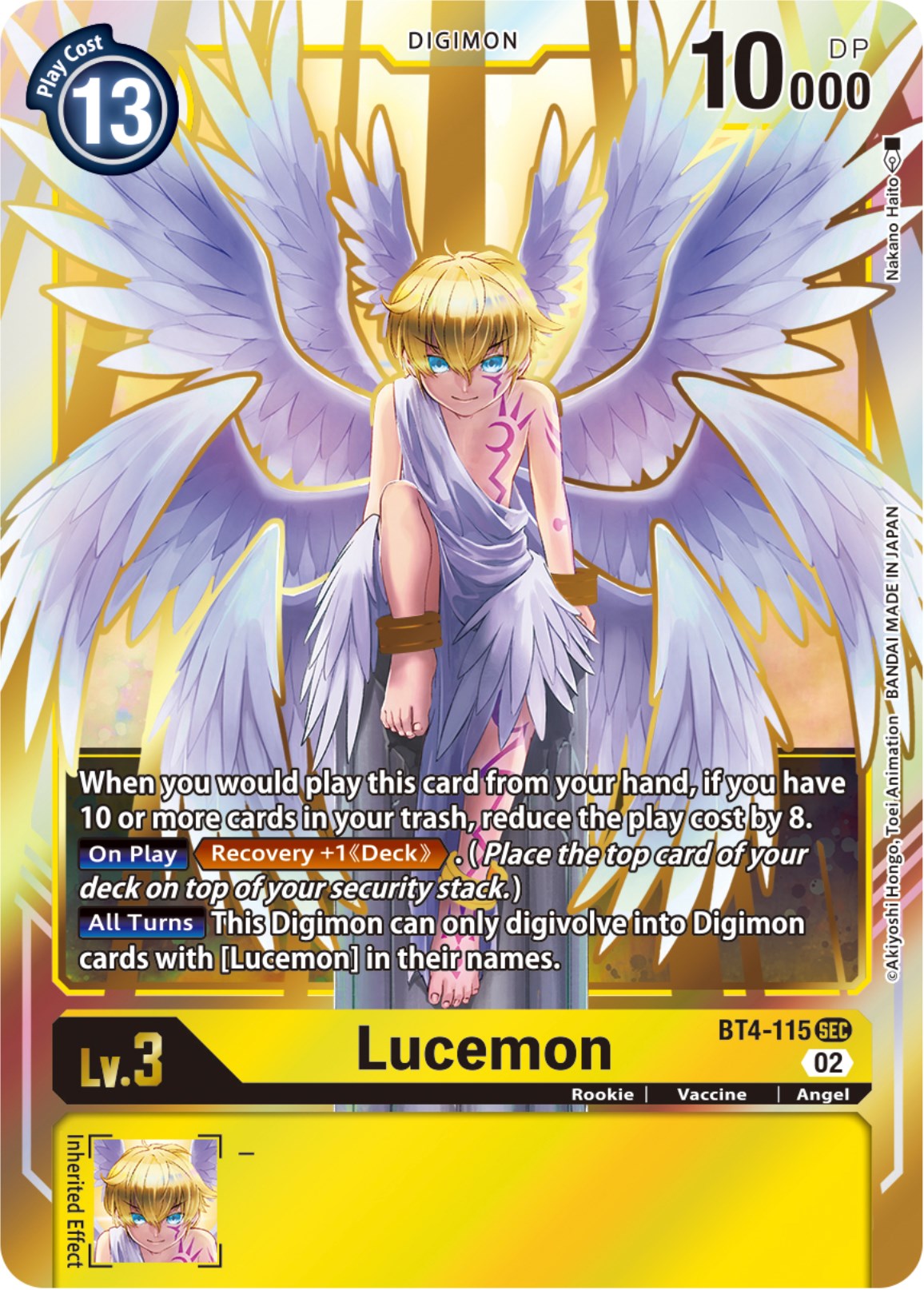 Lucemon (Resurgence Booster Reprint) [BT4-115] [Resurgence Booster] Foil