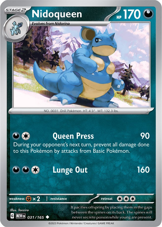 Nidoqueen (31/165) [Scarlet & Violet:  151]