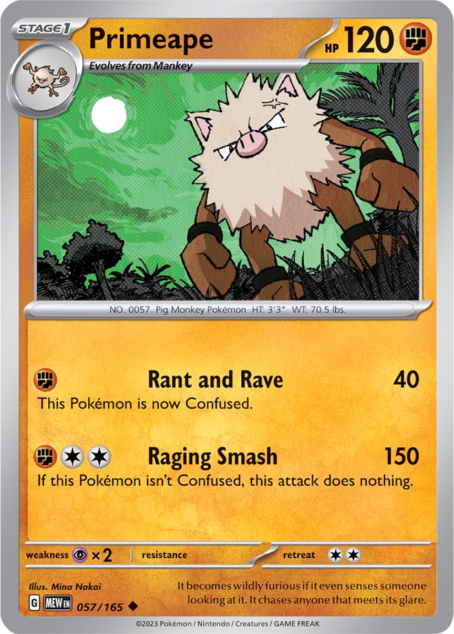 Primeape (57/165) [Scarlet & Violet:  151]