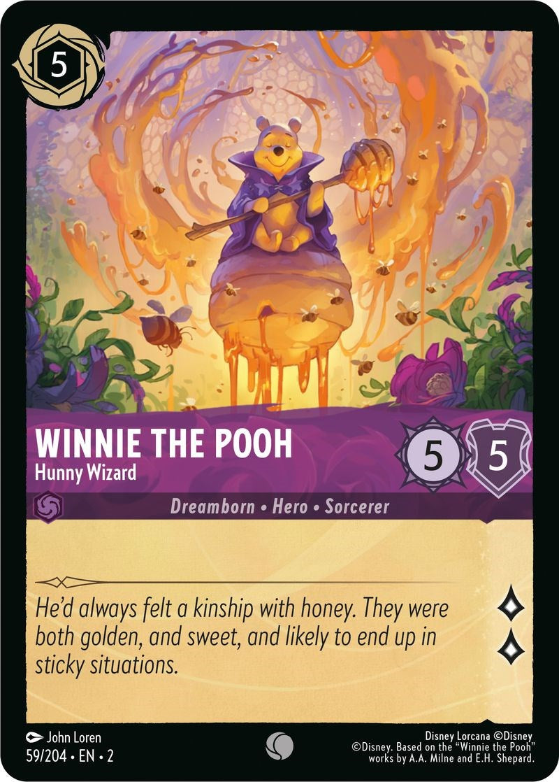 Winnie the Pooh - Hunny Wizard 59/204 (Rise of the Floodborn) Cold Foil
