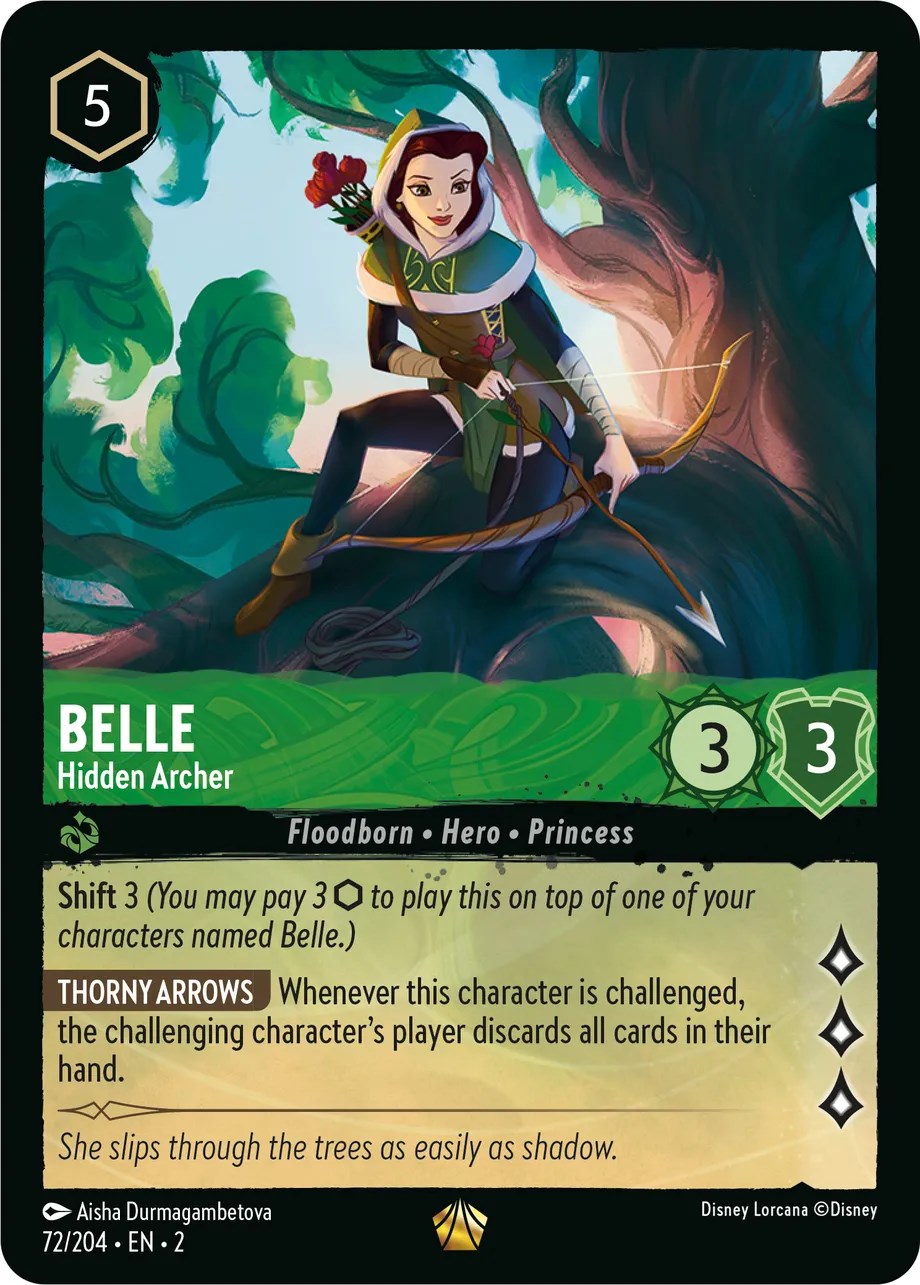 Belle - Hidden Archer 72/204 (Rise of the Floodborn) Cold Foil