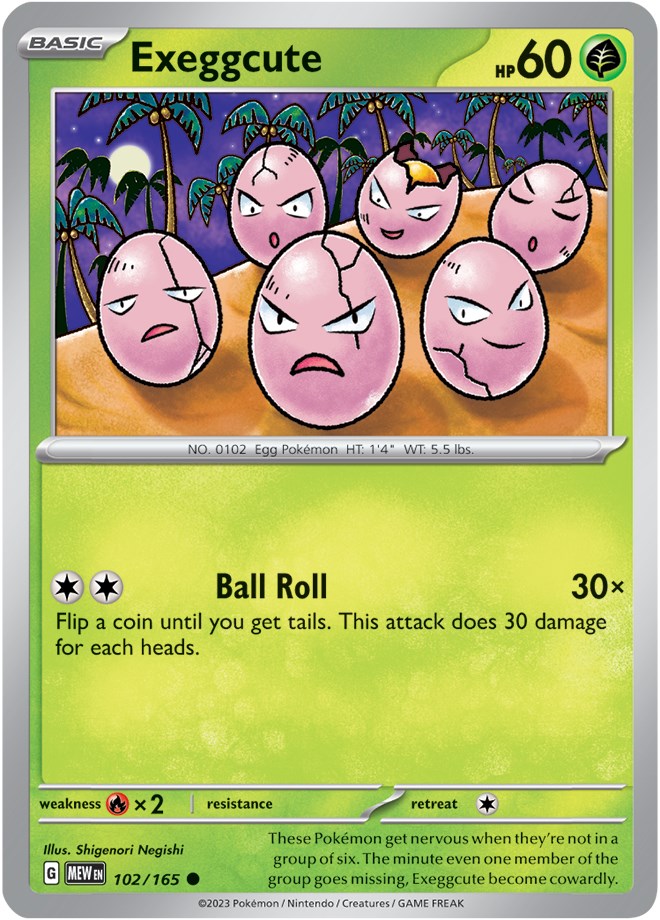 Exeggcute (102/165) [Scarlet & Violet:  151] Reverse Holofoil