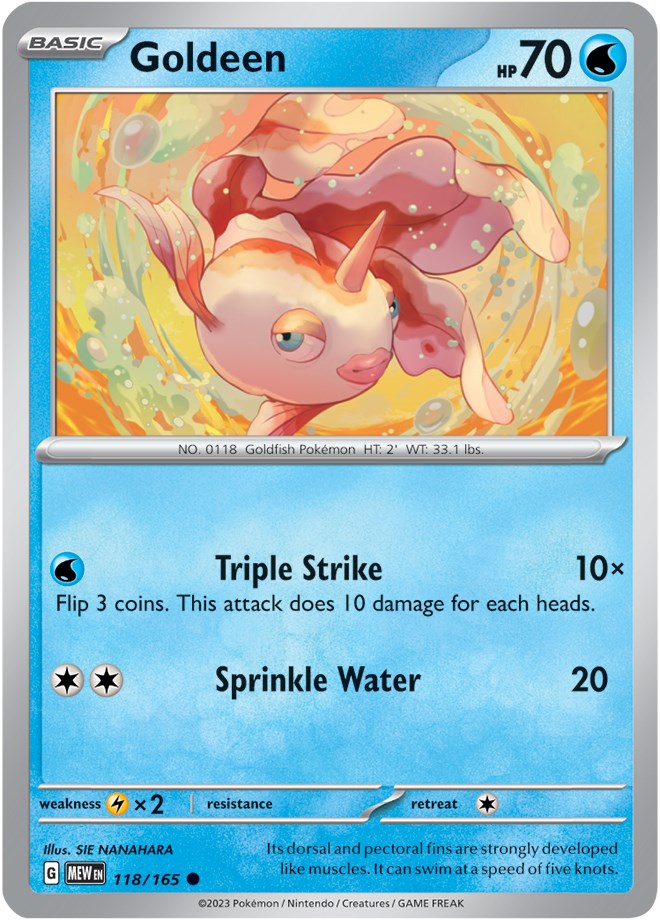 Goldeen (118/165) [Scarlet & Violet:  151] Reverse Holofoil