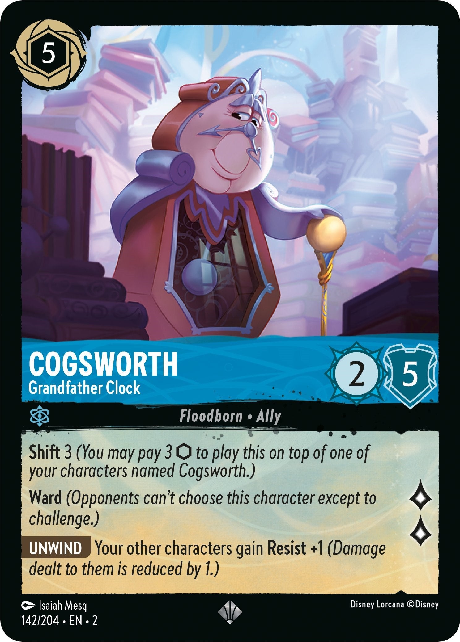 Cogsworth - Grandfather Clock 142/204 (Rise of the Floodborn) Cold Foil