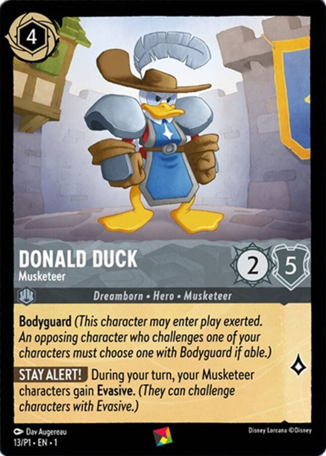 Donald Duck - Musketeer 013 (Disney Lorcana Promo Cards)