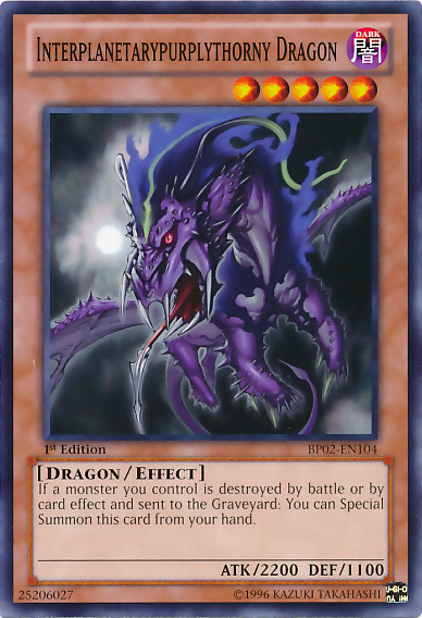 Interplanetarypurplythorny Dragon [BP02-EN104] Mosaic Rare - Duel Kingdom