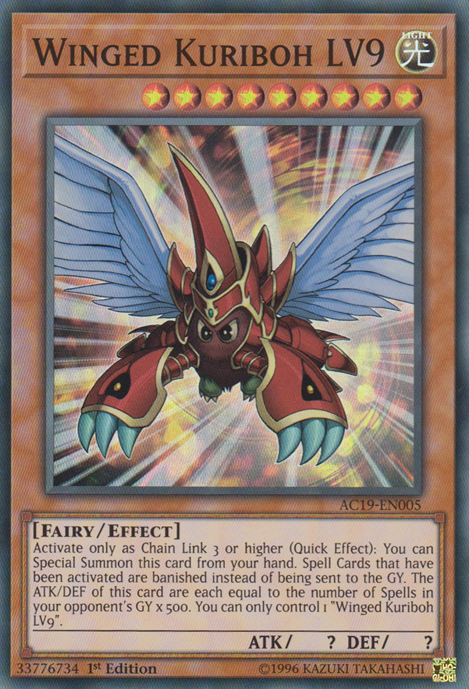 Winged Kuriboh LV9 [AC19-EN005] Super Rare - Duel Kingdom