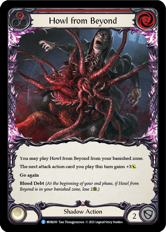 Howl from Beyond (Red) [MON200] 1st Edition Normal - Duel Kingdom