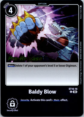 Baldy Blow [ST16-16] [Starter Deck 16: Wolf of Friendship Pre-Release Cards] Foil