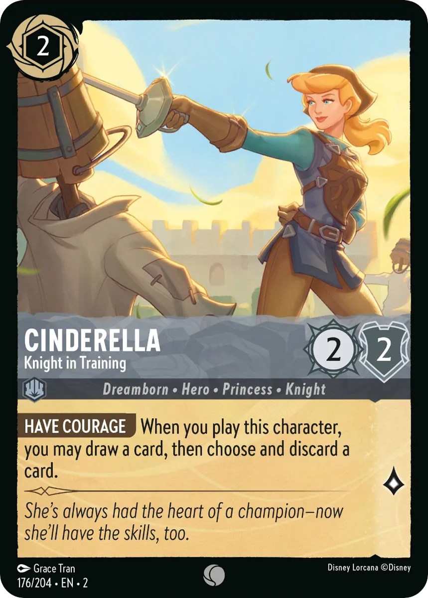 Cinderella - Knight in Training 176/204 (Rise of the Floodborn) Cold Foil