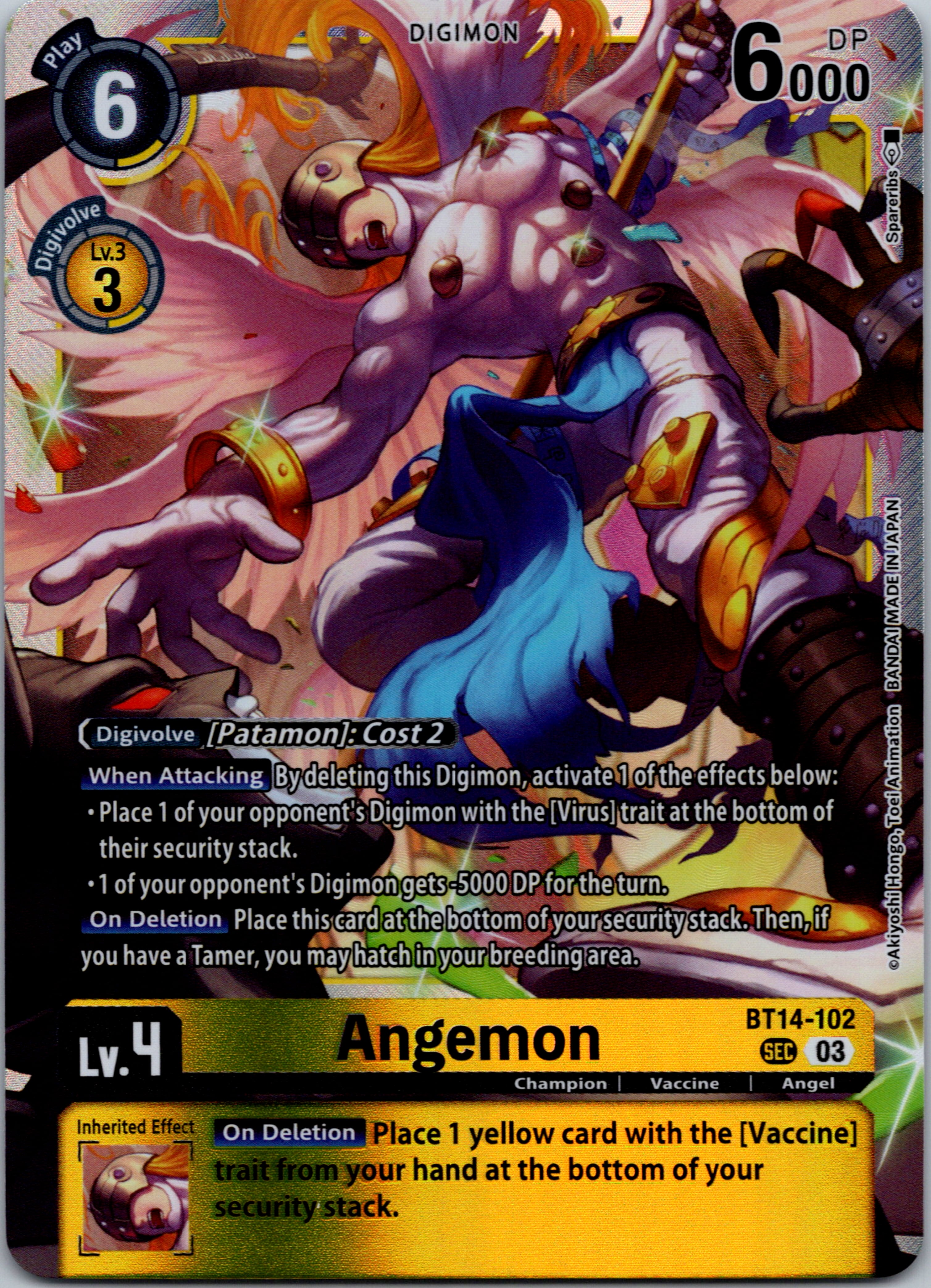 Angemon [BT14-102] [Blast Ace] Foil