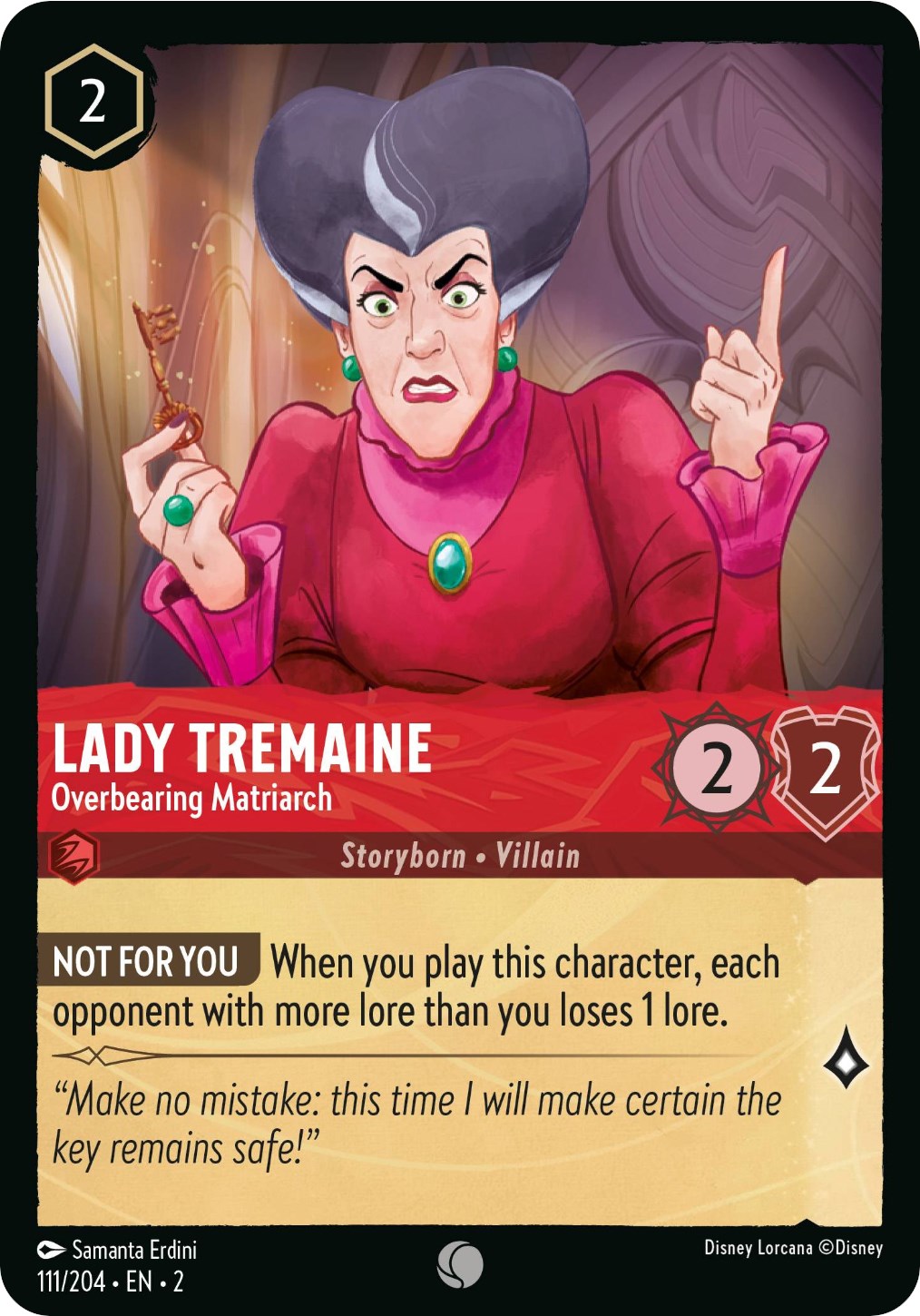 Lady Tremaine - Overbearing Matriarch 111/204 (Rise of the Floodborn)